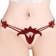 thumbnail image 1 of Gibobby Ropa interior sexy para mujer Tanga fina de verano con ropa interior sexy de perlas bordadas ahuecadas(RD2,Talla única), 1 of 5