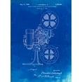 thumbnail image 2 of Borders, Cole 15x18 Gold Ornate Wood Framed with Double Matting Museum Art Print Titled - PP966-Faded Blueprint Movie Projector 1933 Patent Poster, 2 of 4