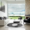 thumbnail image 6 of Ahgly Company Indoor Square Patterned Silver Gray Area Rugs, 6' Square, 6 of 6
