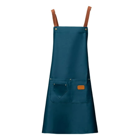 

Hadanceo Apron with 2 Pockets Men Women Household Kitchen Apron Kitchen Supplies