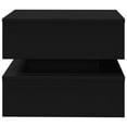 thumbnail image 5 of vidaXL Coffee Table with LED Lights Black 50x50x40 cm, 5 of 5