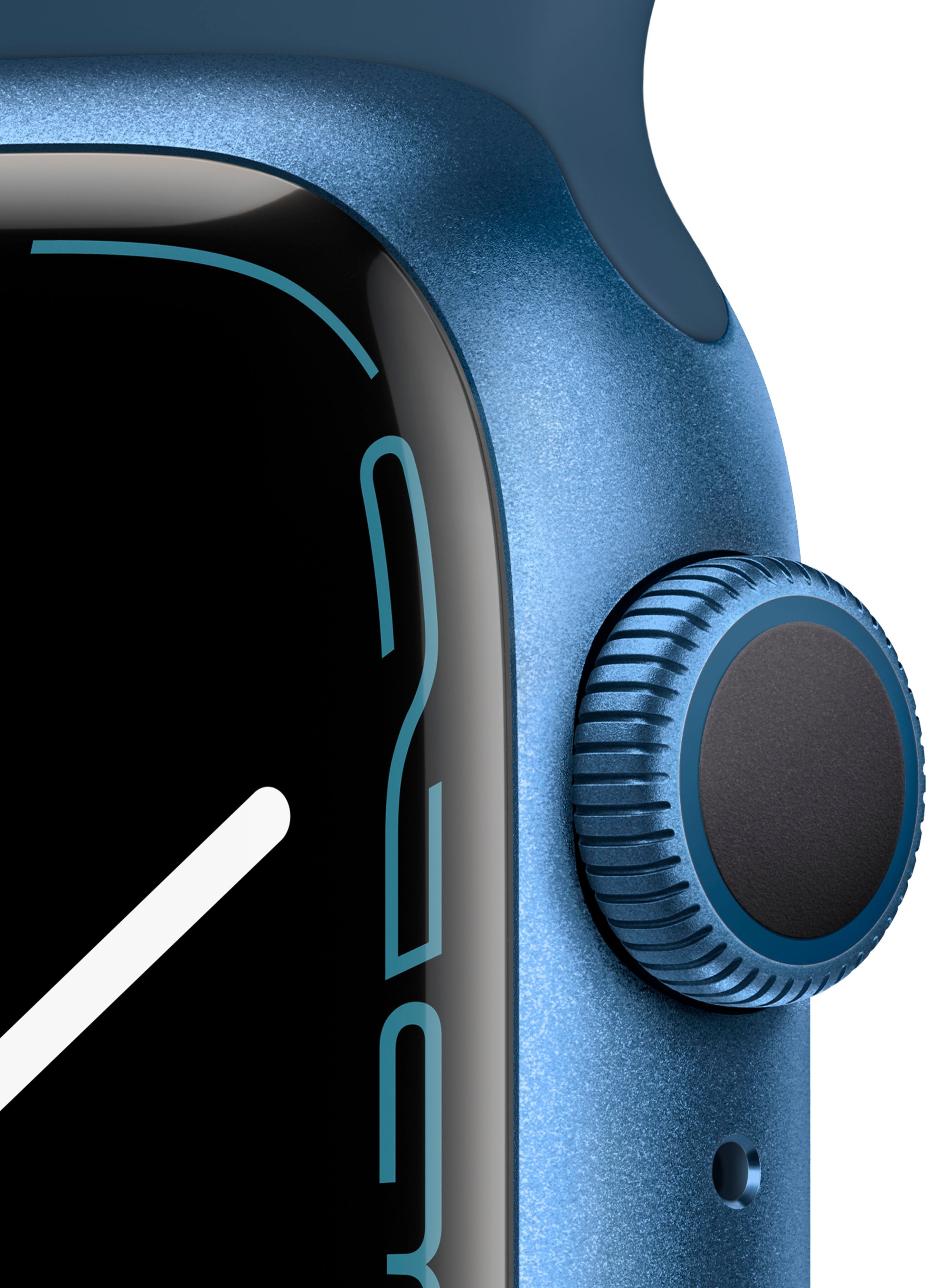 Apple Watch Series 7 41mm GPS Aluminum Case Smart Watch with 10 Hours Battery Life, Blue,1Pack