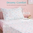 thumbnail image 3 of Juego de ropa de cama Joiedomi Kids Rainbow de microfibra, 4 piezas, 3 of 7