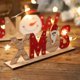 thumbnail image 3 of Decoraciones navideñas de madera para el hogar, adornos de mesa con letras de Papá Noel y nieve, regalos de Navidad, 2022, 3 of 4