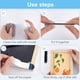 thumbnail image 4 of 40 juegos de cinta adhesiva de velcro de doble cara para montaje en pared, resistente y duradera., 4 of 5