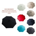 thumbnail image 6 of FLAME&SHADE 10 ft Cantilever Offset Outdoor Patio Umbrella with Cross Base Stand, Black, 6 of 8