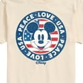 thumbnail image 3 of Disney - Americana - Mickey Peace Love Usa - Adult Short Sleeve Graphic T-Shirt, 3 of 5