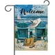 thumbnail image 2 of Sillas de playa con diseño de Myosotis Sylvatica, flores azules y oceánicas, bandera para jardín, gaviota náutica costera, bolso, sombrero, decoración pequeña para casa, patio, exterior, tropical,, 2 of 8