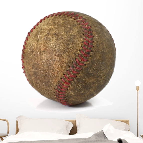 Baseball Wall Mural Decal by Wallmonkeys Vinyl Peel and Stick Graphic — free download