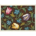 thumbnail image 2 of Anonymous 18x14 Black Ornate Wood Framed Double Matted Museum Art Print Titled - Floral Design for Printed Textile Pl XXX (1800-1818), 2 of 5