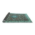 thumbnail image 2 of Ahgly Company Indoor Rectangle Medallion Light Blue Traditional Area Rugs, 7' x 9', 2 of 4