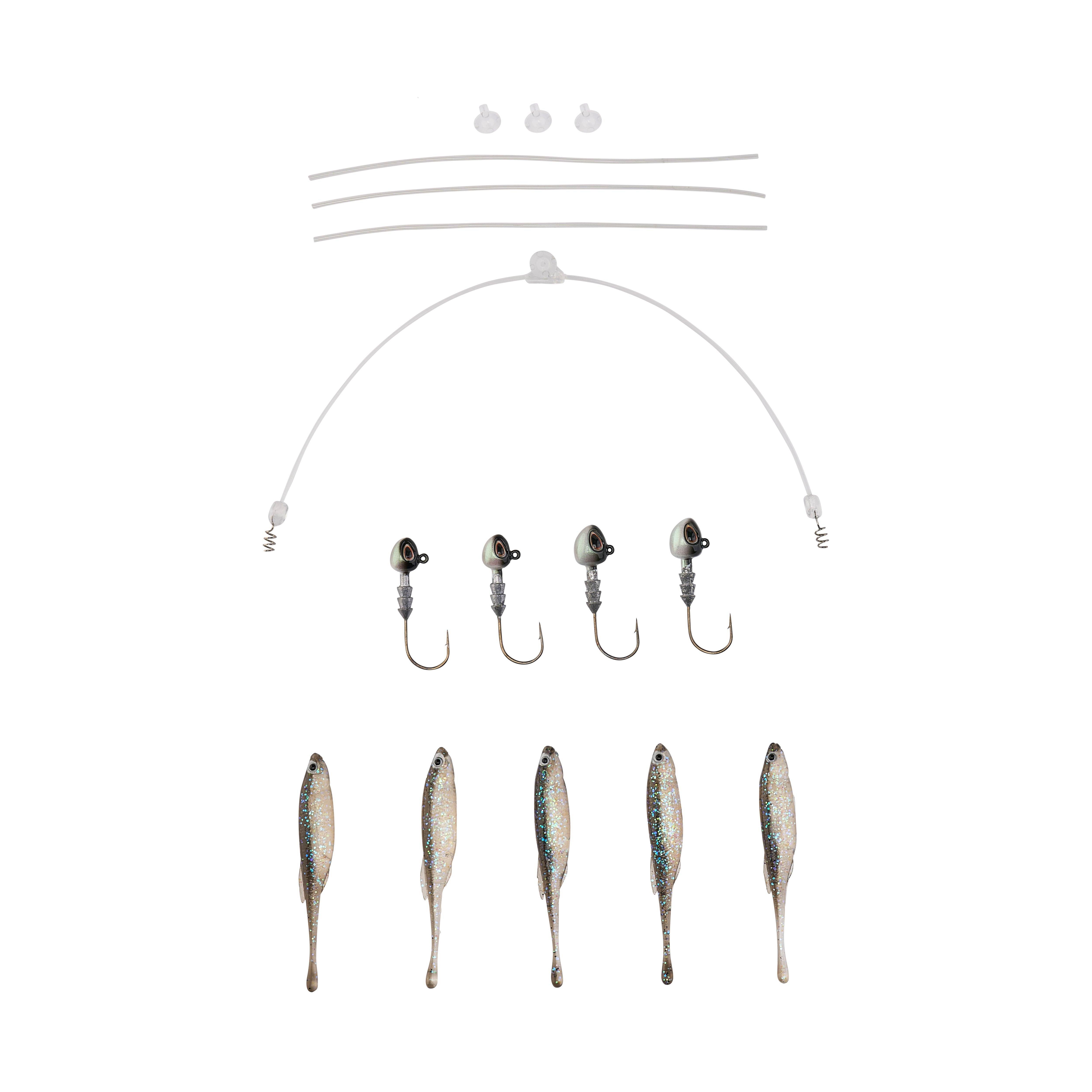 Berkley Triple Minnow Rig Kit, 3in, Electric Shad