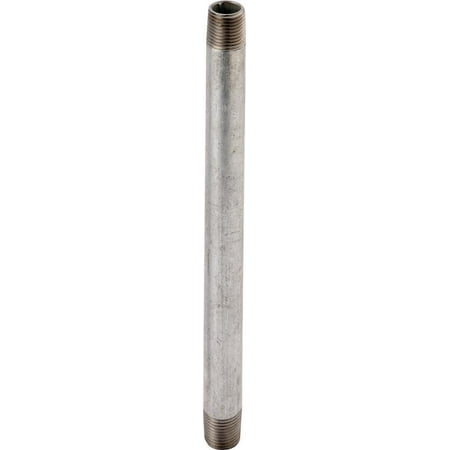 Standard Pipe Thread - WORLDWIDE SOURCING 1/2X51/2G Standard Pipe Nipple 1/2 in Threaded 5-1/2 in L Steel Galvanized