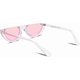 thumbnail image 2 of Ubiuo Retro Clout Goggles Cat Eye Half Frame Kurt Cobain Sunglasses B2282, 2 of 4
