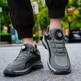 thumbnail image 3 of Men's Sneakers Fashionable New Air 1 Low Sneaker Men Pattern Simple Solid Color Sneaker insoles Men Lightweight Elastic Band Comfortable Sneaker Rack for Men Closet Flat Bottom Sports Shoes, 3 of 5