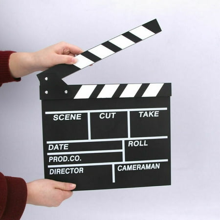 AkoaDa Director Video Scene Clapperboard Movie Clapper Board Film Prop Stage Funny