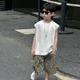 thumbnail image 6 of MEZZALL Boys Casual Shorts Retro Leopard Print Denim Pants For Kids Comfortable Breathable Summer Outfits Playwear For Toddlers To Teens Comfort Baby Wear, 6 of 8