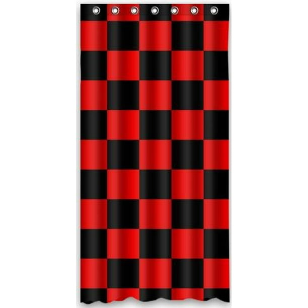 Rideau Douche,Rideau de Douche 180x180cm,Plaid Noir Blanc Rideau