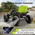 thumbnail image 4 of TOKTOO 24V Ride On Toys for Big Kids, 4 Wheeler for Kids Age 5-12, 800W Electric ATV Car for Kids with Parent Remote, Adjustable Seat, LED Lights & Music, Green, 4 of 8