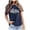 A-Navy532, variant on Womens Train Station Graphic T Shirt Relaxed Fit Crew Neck Short Sleeve Letter Print Top Western Casual Daily Wear Tee
