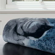Lavish Home Wolf Blanket - 74x91-inch Printed Winter Wolf Blanket - Plush Thick 7.5lb Faux Mink Queen Throw for Couch, Sofa, or Bed