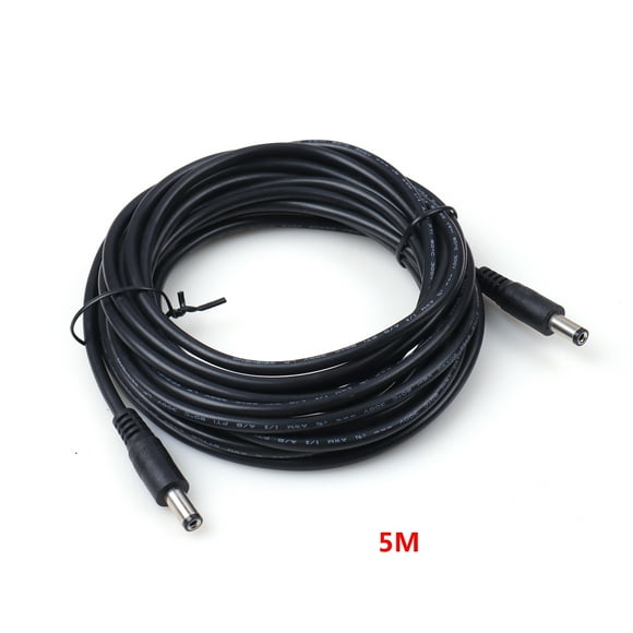 Adaptateur Convertisseur Mâle à Mâle DC5521 Câble d'Alimentation Rallonge pour Caméras 5M DC32