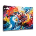 thumbnail image 2 of colorful modern abstract artwork painting Poster Decorative Painting Canvas Wall Art Living Room Posters Bedroom Painting,Frame-style,16x24inch(40x60cm), 2 of 8