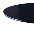 thumbnail image 4 of Holaki 42.1" Round Dining Table with MDF Top & Metal Tulip Pedestal Frame for Kitchen, Living Room, Bedroom, Black, 4 of 10
