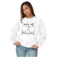 thumbnail image 5 of Wake up be Fabulous Pretty Inspiring Women Crewneck Sweatshirt Brisco Brands M, 5 of 6