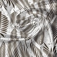 thumbnail image 5 of Ambesonne Leaf Valance Pack of 2, Palm Tree Leaves, 54"X12", Seal Brown White, 5 of 5
