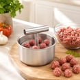 thumbnail image 3 of Manual Meat Baller Maker, 12 Holes Stainless Steel Meatball Making Mold, Non‑stick Easy‑Operate Meatball Shrimp Ball Tool For Home Kitchen Cooking, 3 of 6