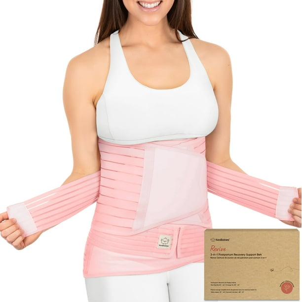 Revive 3 in 1 Postpartum Belly Band Wrap, Post Partum Waist Binder