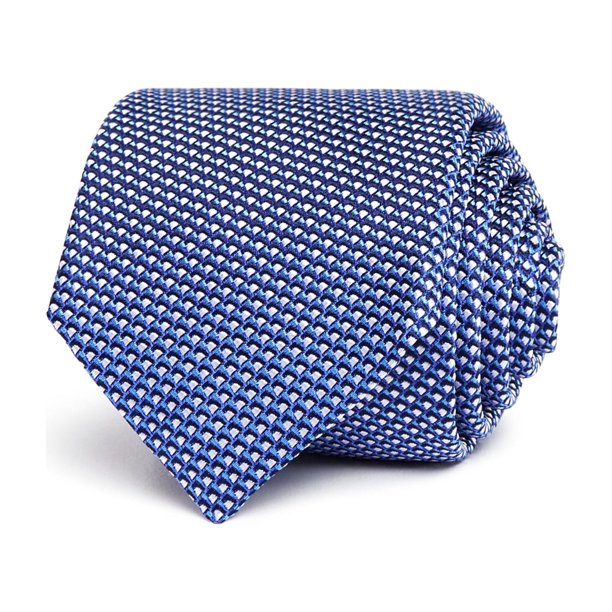 Hugo Boss - Corbata de seda con textura para hombre, color azul, talla única Hugo Boss Corbata (Atada a sí misma)
