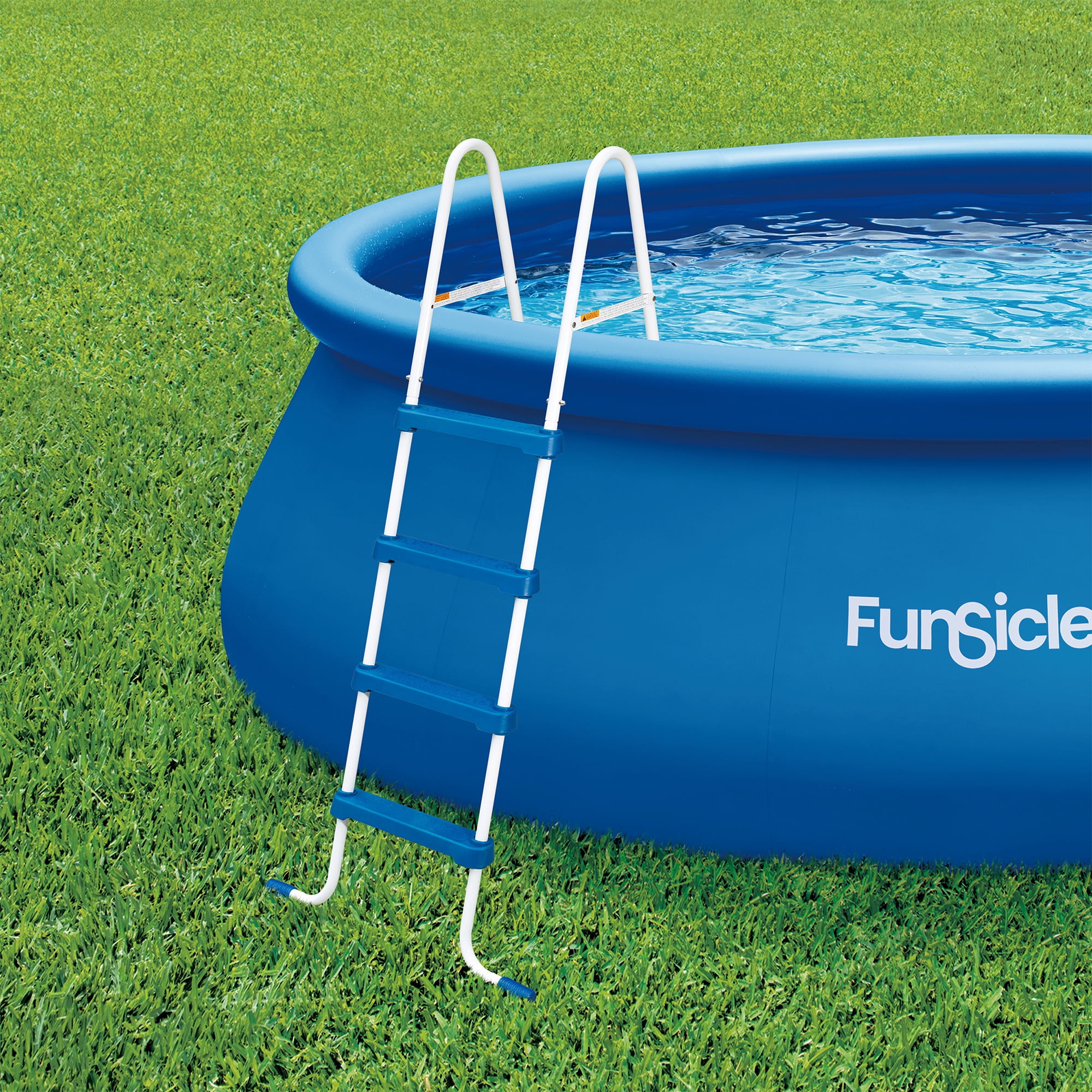 Funsicle 48" SureStep Pool Ladder, for Above Ground Swimming Pools, Blue & White