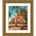 thumbnail image 1 of Gercken, Graham 20x24 Gold Ornate Wood Framed with Double Matting Museum Art Print Titled - Outback Gum Tree, 1 of 4