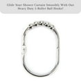 thumbnail image 6 of 2 Lb. Depot Shower Curtain Ring - Set of 12 Easy Glide Rollers with Polished Chrome Finish - Stainless Steel Shower Hooks for Straight and Curved Rods - Decorative and Durable for Any Bathroom, 6 of 8