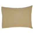 thumbnail image 7 of VHC Brands Burlap Solid Color Cotton Farmhouse Bedding Standard Pillow Case Set of 2, Natural Tan, 7 of 7