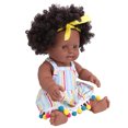 thumbnail image 4 of Muñeca de piel negra, muñeca de niña negra africana de piel negra de 11,8 pulgadas, muñeca de pelo rizado, calidad en la que puedes confiar, 4 of 8