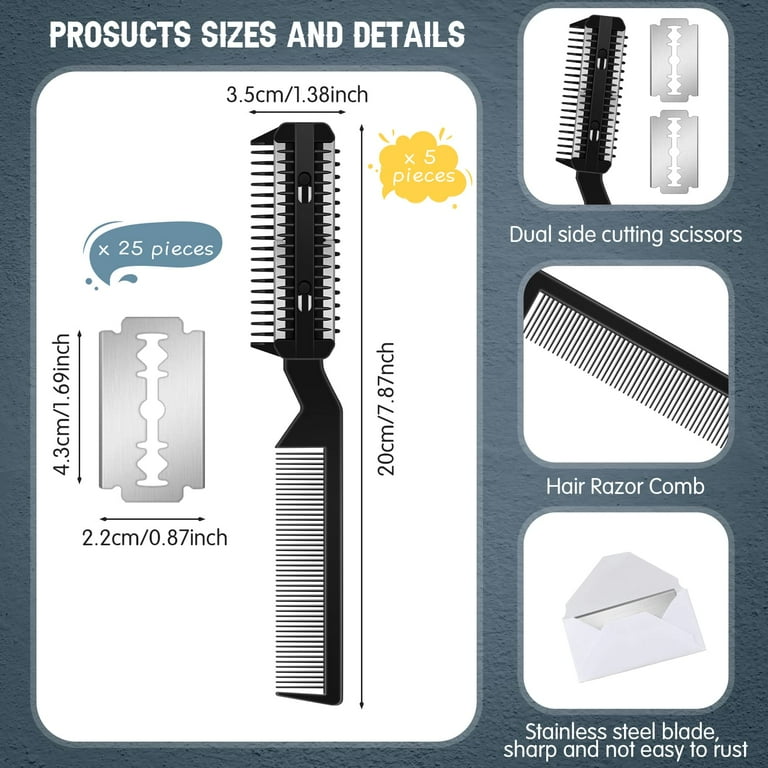 Comb with razor for cutting dog hair hotsell