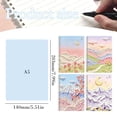 thumbnail image 3 of School Supplies Office Desk Accessories Office Supplies1 Pack Random Color Stereo Oil Painting Style Notebook 4 Themes Thick Paper A5 Size Students School Stationery 60 Copies Each with 180 Pages, 3 of 9