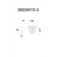 thumbnail image 2 of 3 Light Wall Sconce with Champagne finish, 2 of 2