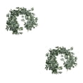 thumbnail image 1 of Inteprter Plantas artificiales de larga duración para decoración realista, flores y plantas de imitación, elegante, grueso, verde crema verde crema espesa 2Conjunto, 1 of 6