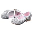 thumbnail image 2 of Toddler Girl Mary Jane Shoes Girls Latin Dance Shoes Princess Rhinestone Shoes Wedding Party Dress Shoes 2-10T, 2 of 8