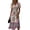 Beige, variant on Ladies Floral Casual Fashionable Short Sleeve V-Neck Dress for Spring Summer Women's Daily Casual Wear,Green,L
