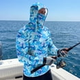 thumbnail image 6 of Long Sleeve Sun Shirt Compression Hoodies for Men UPF 50+ Rash Guard Cooling Hooded Fishing Shirts with Facr Mask Casual Summer Hiking Blouses, 6 of 6