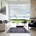 thumbnail image 7 of Ahgly Company Machine Washable Indoor Rectangle Industrial Modern Dark Slate Blue Area Rugs, 8' x 12', 7 of 7