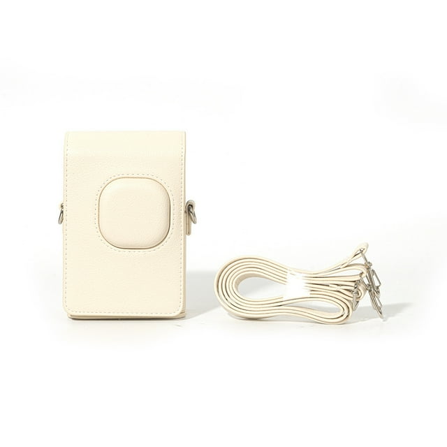 Étui Rétro en Cuir PU Souple pour Appareil Photo Instax Mini Liplay+, Housse de Protection Résistante à l'Eau avec Bandoulière Réglable, Design Détachable pour Prise de Vue Instantanée