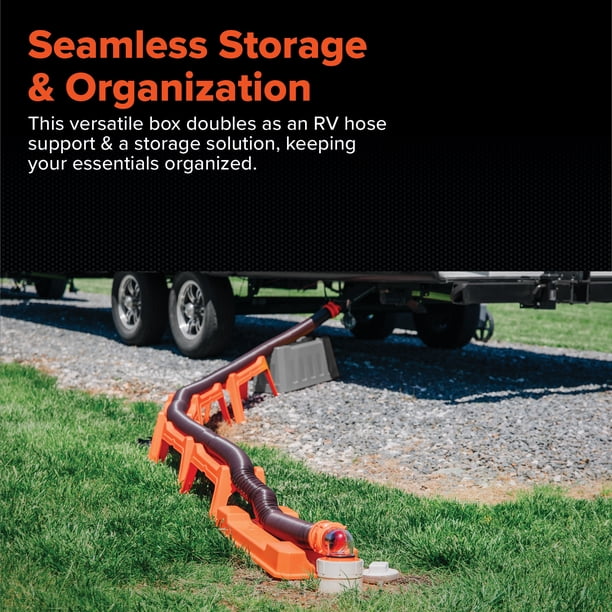Camco Rhino 12-Piece RV Sewer Kit, 20-ft Sewer Hose & Storage Box