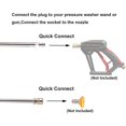 thumbnail image 2 of Pressure Washer Extension Wand, 17 inch Power Washer Replacement Lance, 1/4 Quick Connect, 2 PCS, 2 of 5