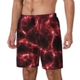 thumbnail image 1 of Balery Red Line Bañador para hombre, shorts de playa de secado rápido con entrepierna y forro de compresión-Small, 1 of 6